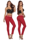Pantalón Tiro Alto Ajustados Rojo para Mujer 13138-3