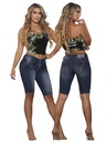 Short Bermuda de Mezclilla Levantacola Lavado Oscuro para Mujer 23024-SP