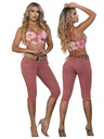Jeans Capri Levantacola Rosa Palo para Mujer 777-OS