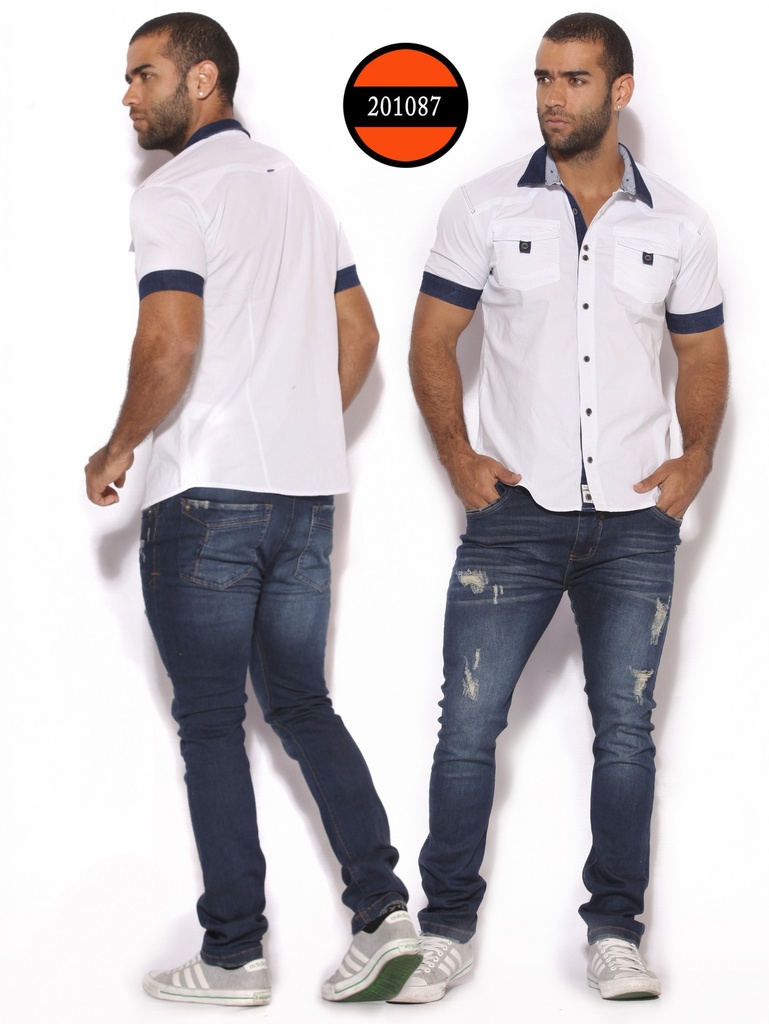 [2602010871M] Camisa de Moda Colombiana Slim Fit para Hombre