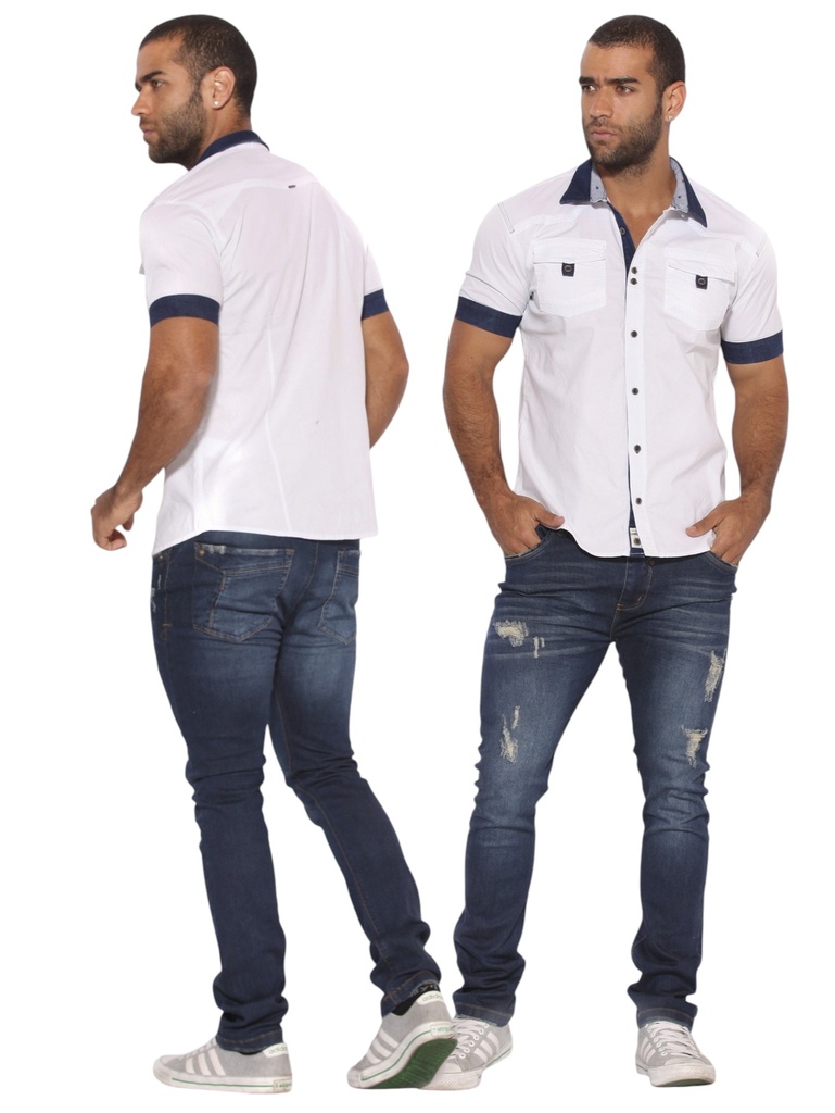 [2602010871M] Colombian Fashion Slim Fit Men's Shirt