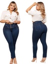 Jeans Levantacola Colombiano Curvy Consuelo – Tiro Alto, Azul Oscuro