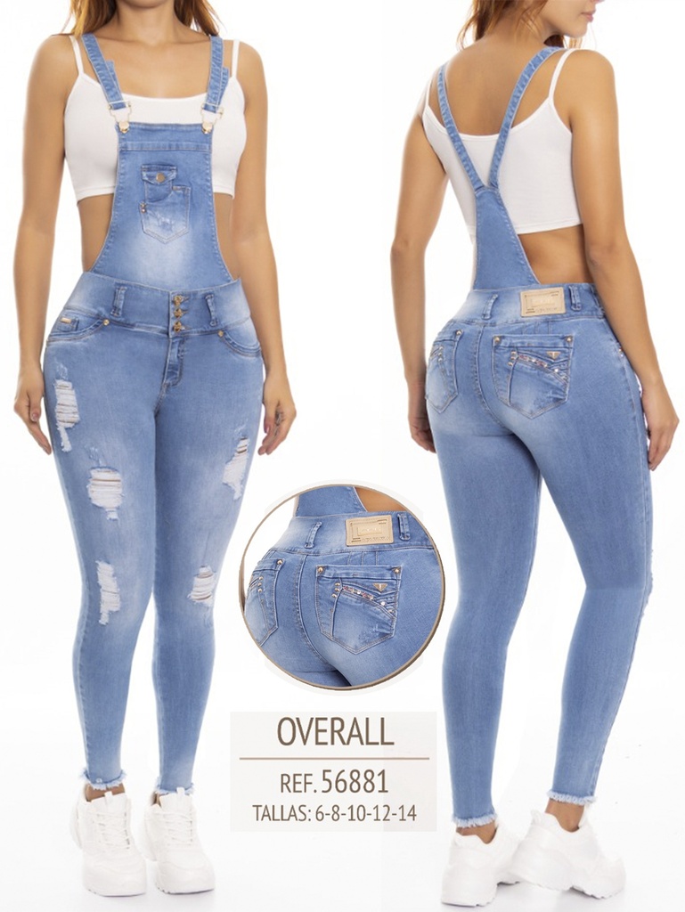 Jeans Con Peto Levantacola Colombiano