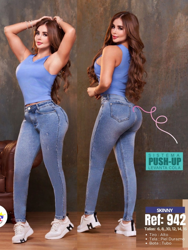 Jeans Levantacola Colombiano