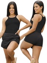 Top Halter Negro para Mujer 677-2