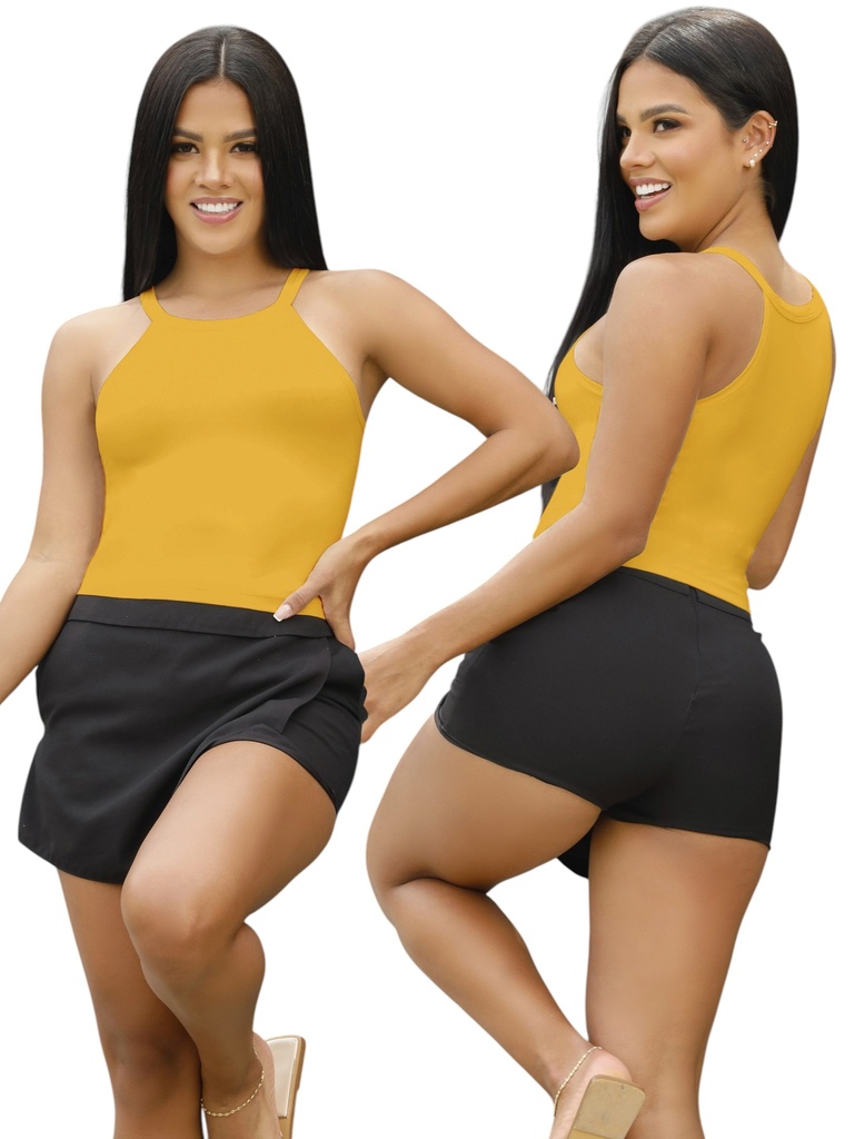 Top Halter Mostaza para Mujer 677-25