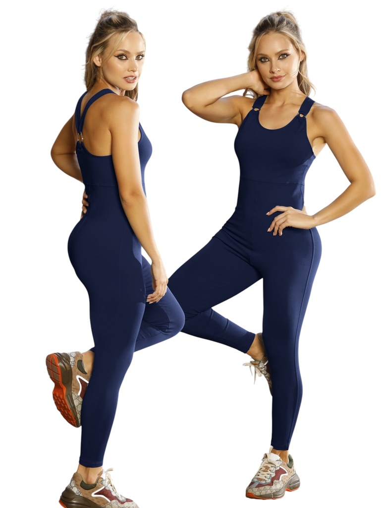 [26870711] Enterizo Espalda Nadadora Ajustado Azul Marino para Mujer 707-11