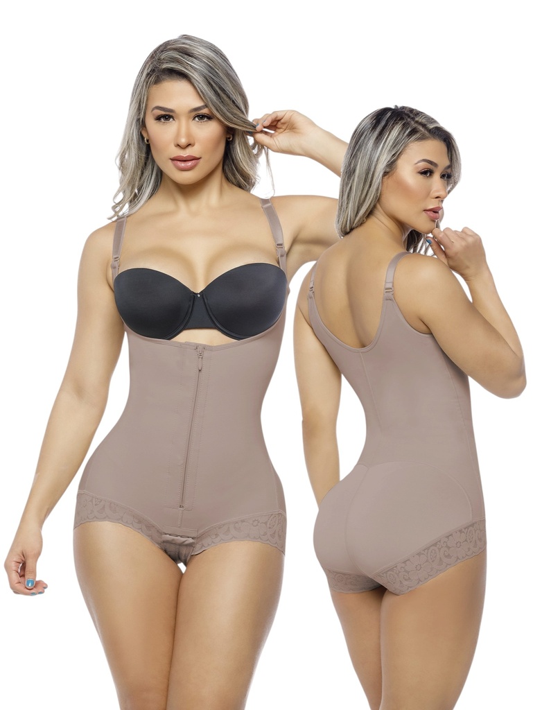 [2302027XXL03] Faja Moldeadora Body con Brasier Integrado Mocha para Mujer 2027-03
