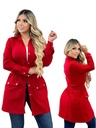 Chaqueta Larga Utilitaria Rojo para Mujer 246-3