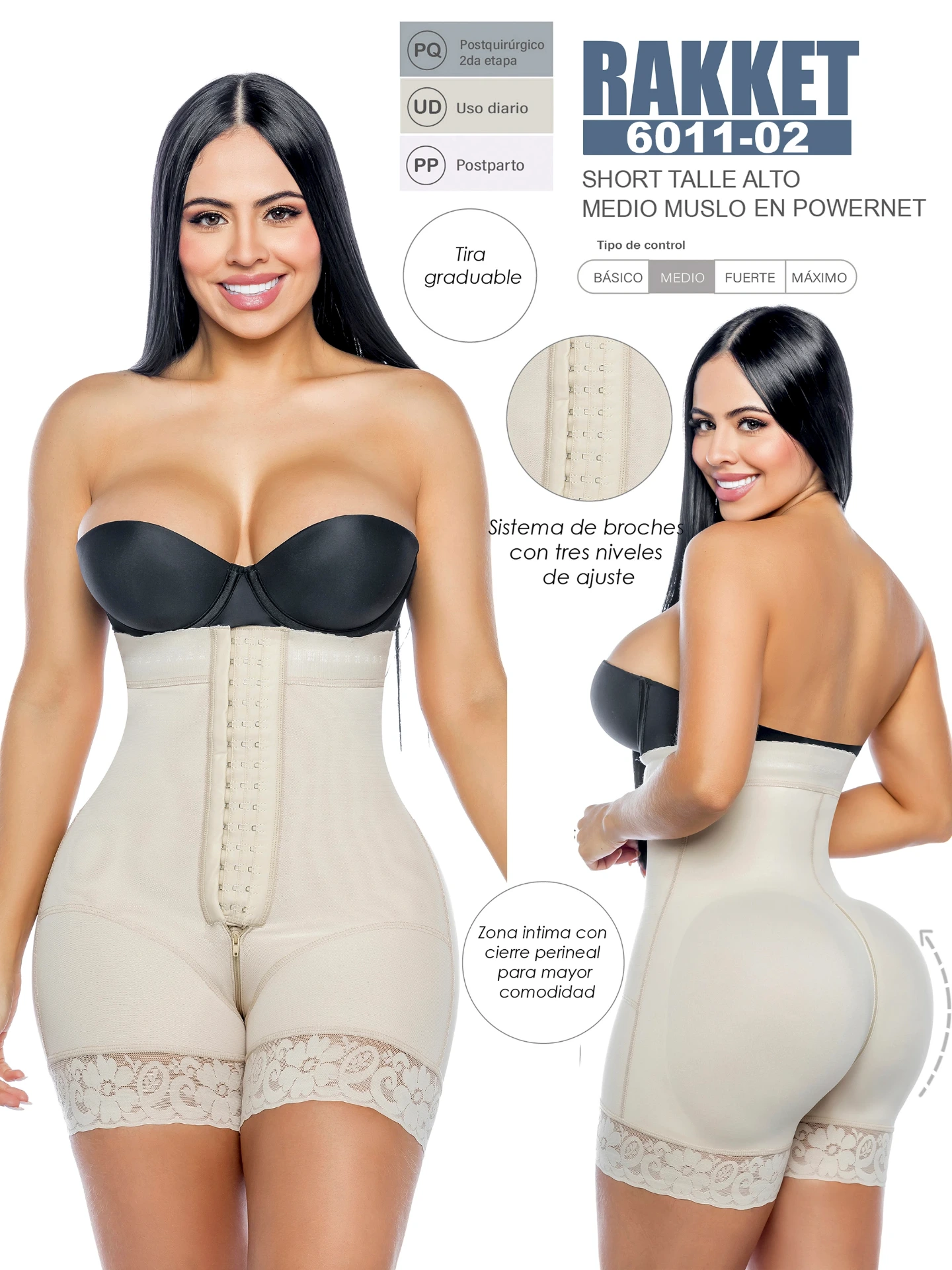 [3186011M02] Fajas Moda Colombiana Rakket