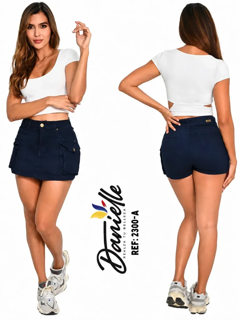 Falda Short Levantacola Colombiano
