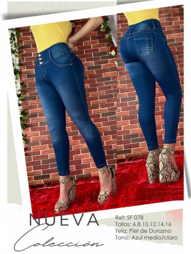[321SF07803] Jeans Levantacola Colombiano