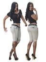 Short Bermuda Elástica Gris Claro para Mujer 9319-OS