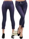 Jeans Capri Levantacola Índigo Oscuro para Mujer 1464