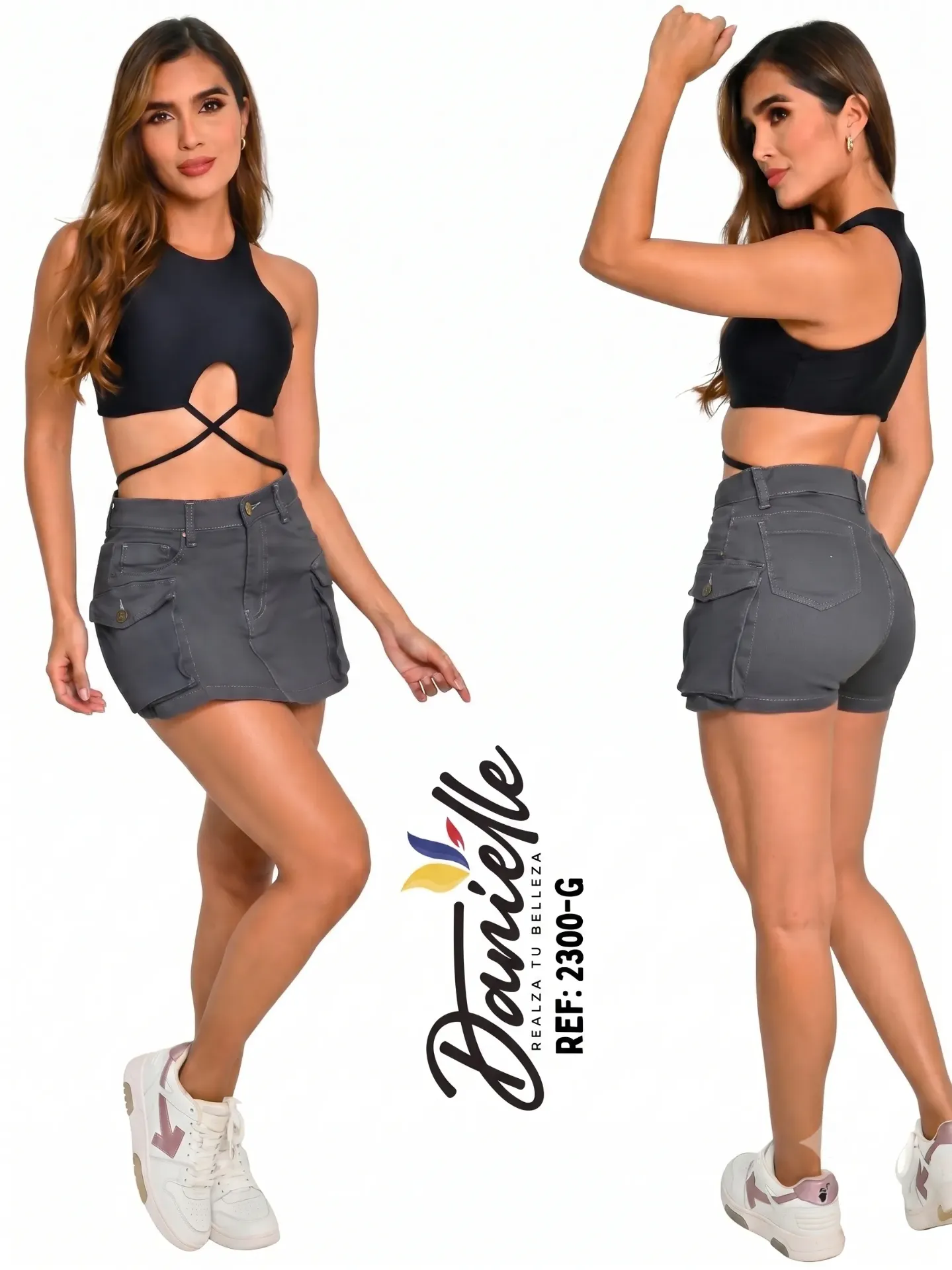 [1092300G05] Falda Short Levantacola Colombiano (5)