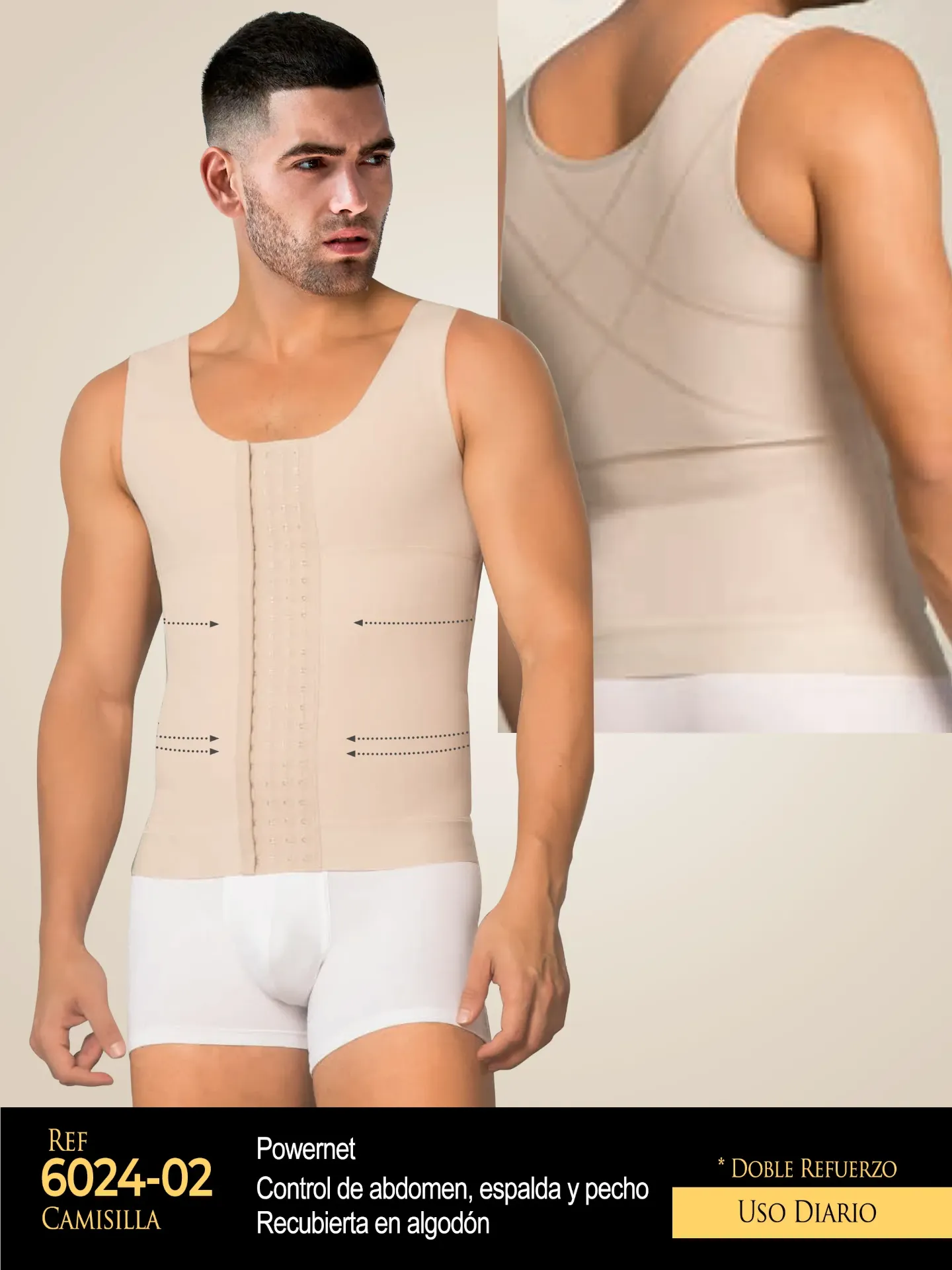 Faja Studio AA Camisilla en Powernet Hombre