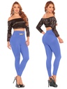 Leggings Tiro Alto Azul Violeta para Mujer C1073