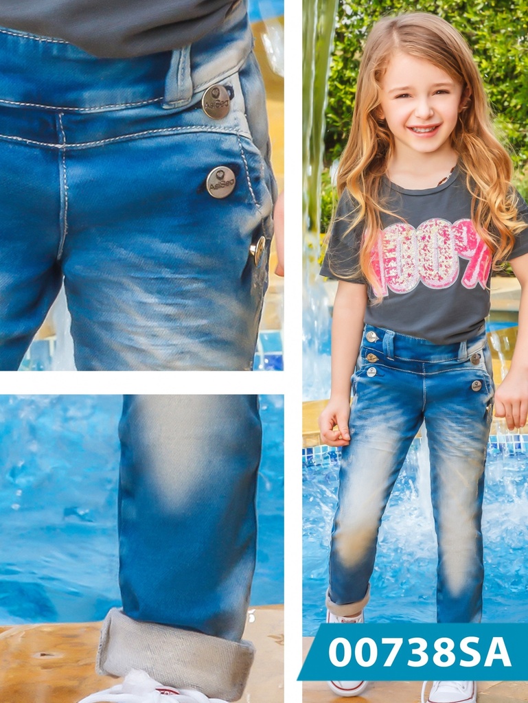 Jeans Infantil Colombiano Asi Sea 