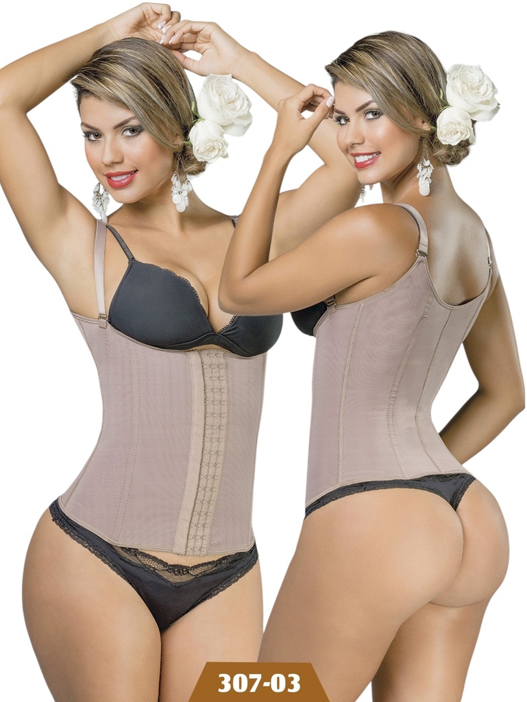 [230307M03] Faja Moldeadora Chaleco Cinturilla Moldeadora Mocha para Mujer 307-03 (M)