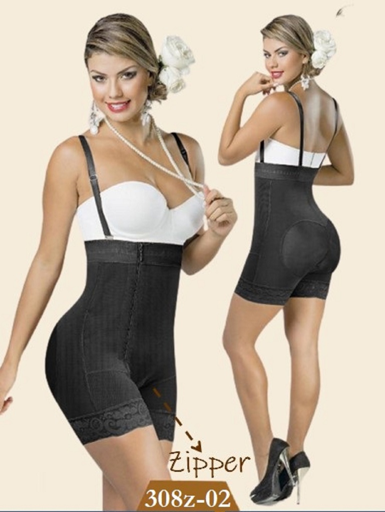 [230308ZL02] Faja Colombiana Ebano con Zipper (L)