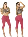 Women's Raspberry Butt Lift Capri Jeans 12428AA