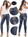 Jeans Levantacola Ajustados Lavado Medio para Mujer 1007K
