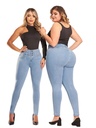 Jeans Levantacola Ajustados Lavado Claro para Mujer Corolla