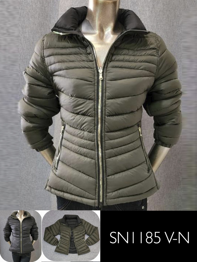 [315SN1185VNS] Chaqueta Chaqueta Acolchada Verde Oliva para Mujer SN1185V-N (S)