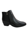 Botines Cierre Lateral y Tacón Grueso Negro para Mujer Maury-4 Black