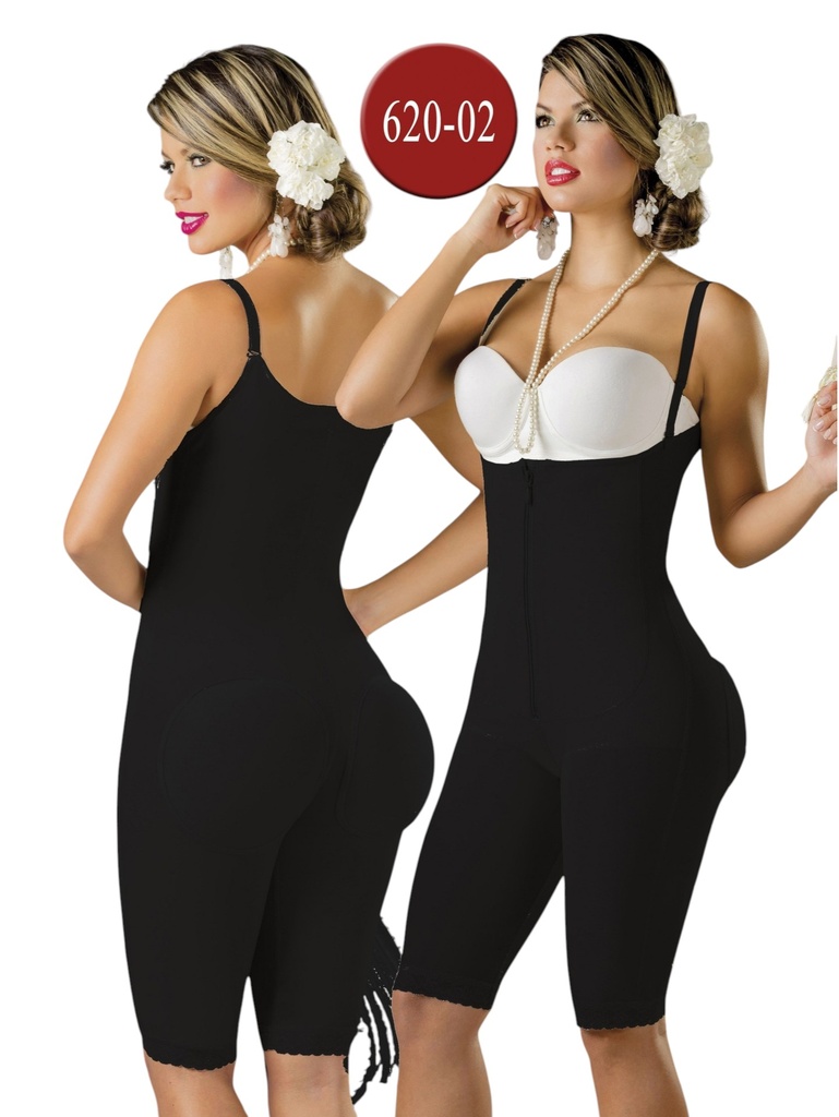 Faja Moldeadora Faja Hasta la Rodilla Negro para Mujer 620-02
