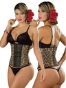 Faja Moldeadora Faja Cinturilla de Látex Estampado Leopardo para Mujer 604-07