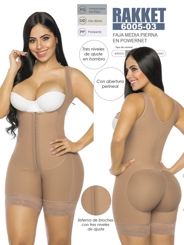 Faja Media pierna Zona Termica Abdominal