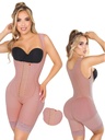 Faja Moldeadora Faja Media Pierna con Soporte de Busto Mocha Rosado para Mujer 9000-03