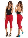 Capri Levantacola Rojo con Detalles en Bolsillos – Thaxx Boutique