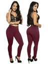Pantalón Skinny Levantacola Vinotinto para Mujer 220-2