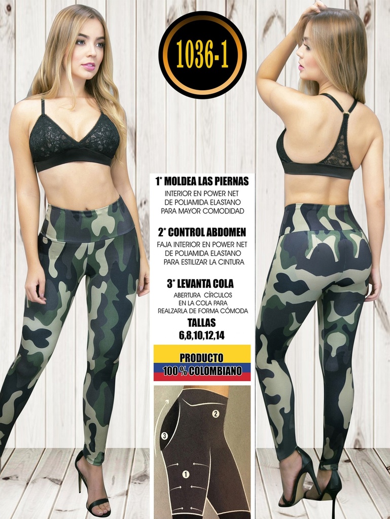 Leggins Levantacola Colombiano 
