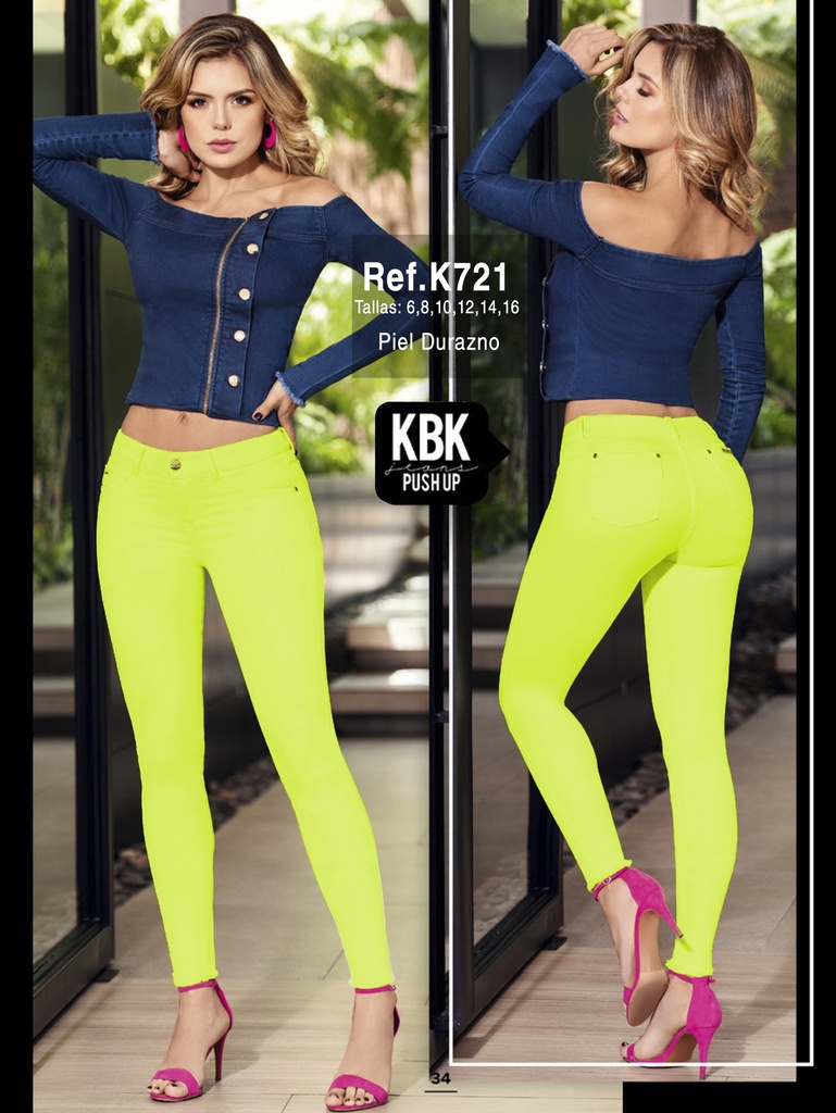 [271721K01] Jeans Levantacola Colombiano 