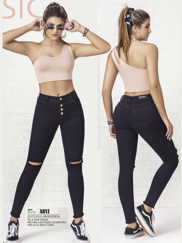 [289ARYZ07] Jeans Levantacola Colombiano