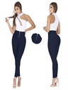 Leggings Colombianos Tiro Alto Elásticos Azul Marino para Mujer – Thaxx 501-8