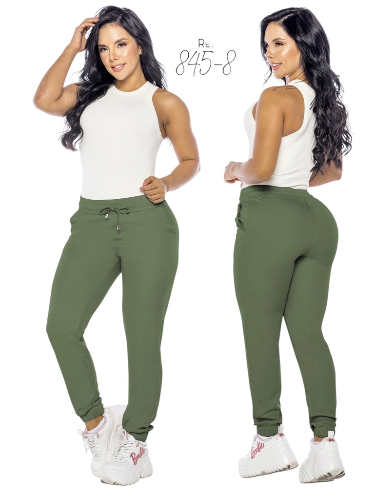 [328845-8L] Women's Olive Jogger Pants 845-8