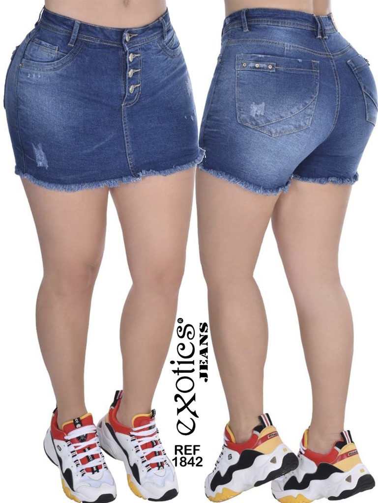 [344184207] Falda Short Levantacola Colombiano