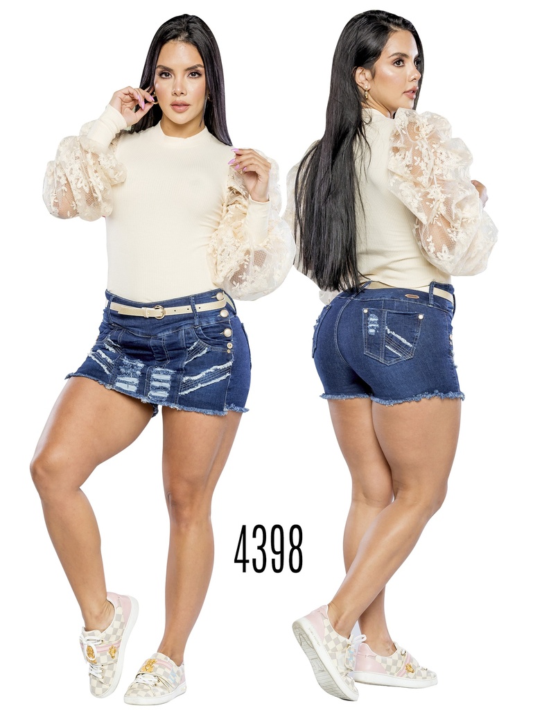 Falda Short Levantacola Colombiano