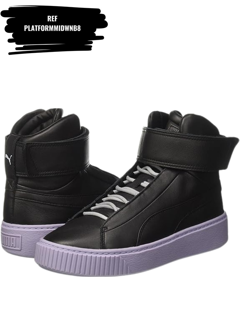 [263PLATFORMMIDWNB8-7] Tenis Platform Mid WN Black