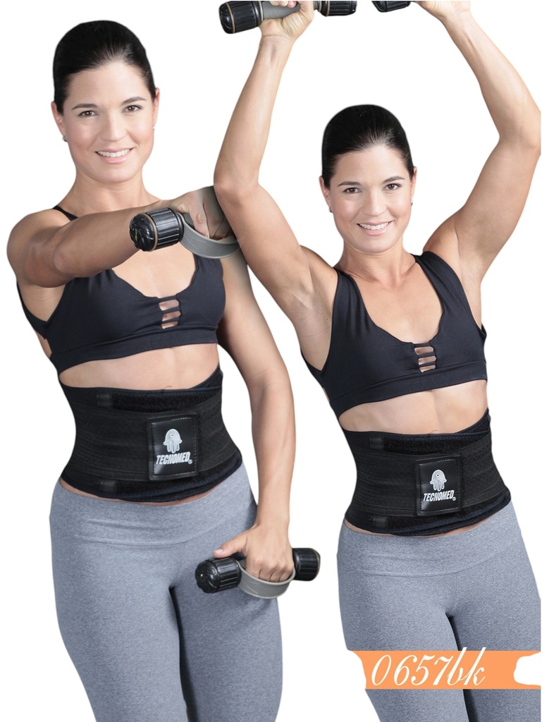 [1360657NS] Faja Moldeadora Faja Cinturilla Deportiva Negro para Mujer 0657bk (S)
