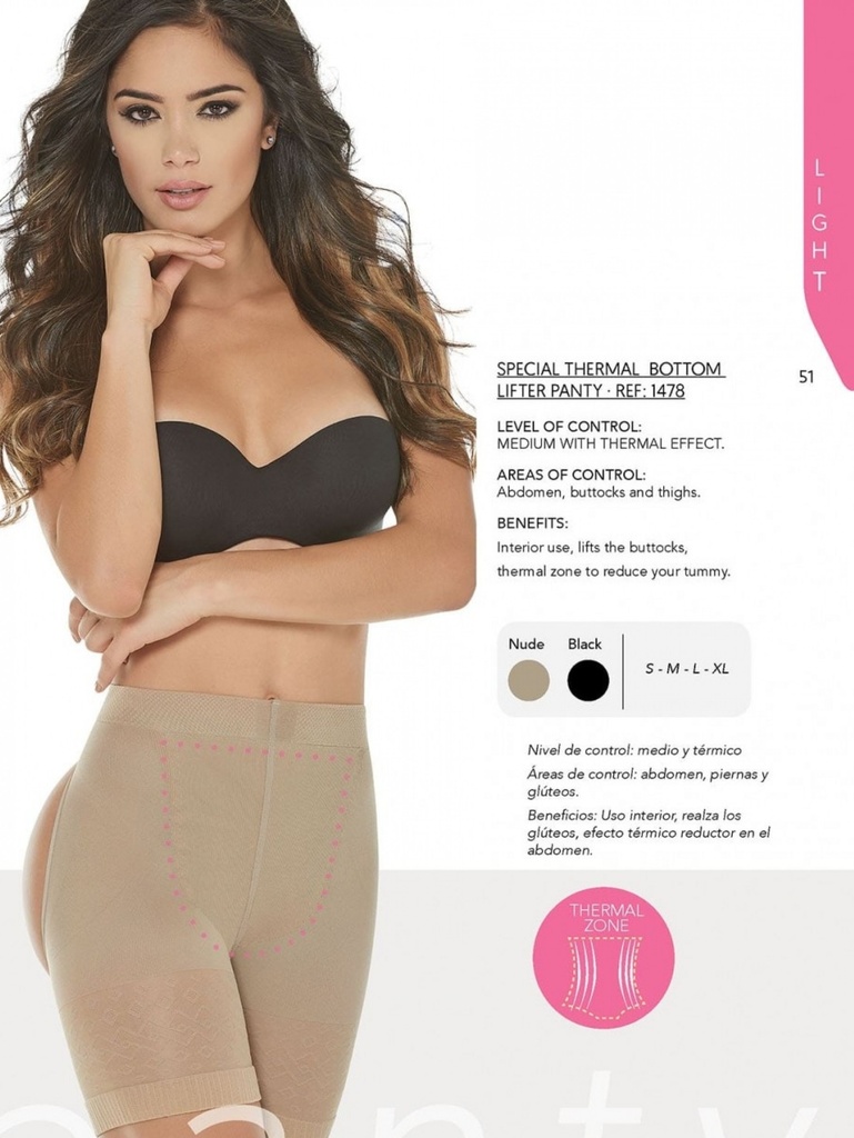 [1361478S] Panty Especial Realza y Moldea Los Gluteos (S)