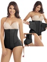Faja Postquirúrgica Short Tiro Alto con Cremallera Negra para Mujer – Thaxx Estilo 3077