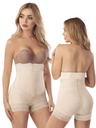 Faja Postquirúrgica Short Tiro Alto con Cremallera Beige para Mujer – Thaxx Estilo 3183