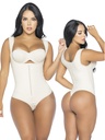 Faja Body Colombiano con Tanga y Cremallera Beige para Mujer – Thaxx Estilo 3221
