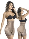 Faja Short Tiro Alto con Cierre de Ganchos Moca de Powernet Colombiana para Mujer – Thaxx Estilo 3332