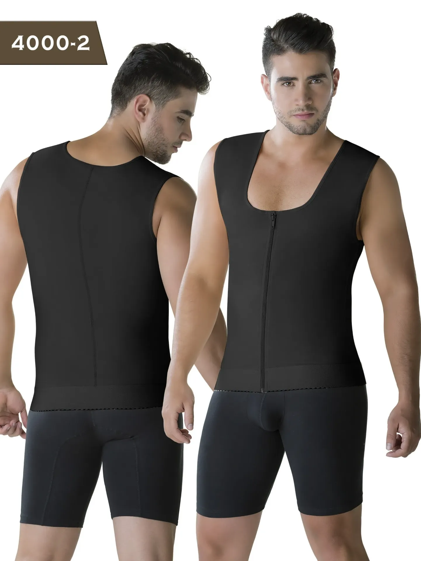 Faja Colombiana De Hombre Thaxx 4000-2 Negro